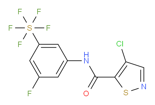 [3-[[(4-Chloro-5-isothiazolyl)carbonyl]amino]-5-fluorophenyl]sulfur pentafluoride