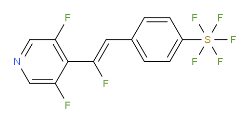 (Z)-4-(2-(3,5-difluoropyridin-4-yl)-2-fluorovinyl)(pentafluoromercapto)benzene