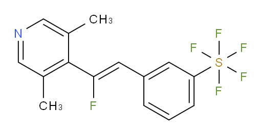 (Z)-3-(2-(3,5-dimethylpyridin-4-yl)-2-fluorovinyl)(pentafluoromercapto)benzene