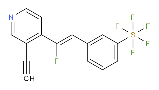 (Z)-3-(2-(3-ethynylpyridin-4-yl)-2-fluorovinyl)(pentafluoromercapto)benzene
