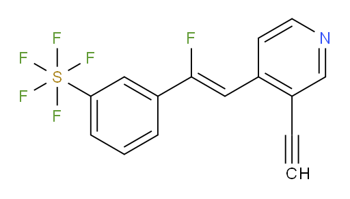 (Z)-3-(2-(3-ethynylpyridin-4-yl)-1-fluorovinyl)(pentafluoromercapto)benzene