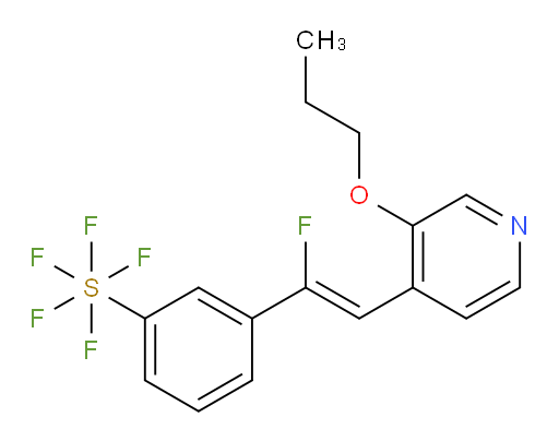 (Z)-3-(1-fluoro-2-(3-propoxypyridin-4-yl)vinyl)(pentafluoromercapto)benzene