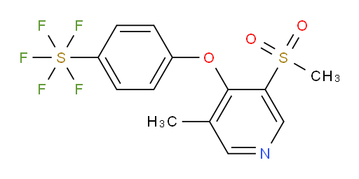 4-((3-methyl-5-(methylsulfonyl)pyridin-4-yl)oxy)(pentafluoromercapto)benzene