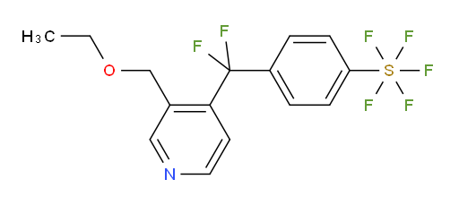 4-((3-(ethoxymethyl)pyridin-4-yl)difluoromethyl)(pentafluoromercapto)benzene