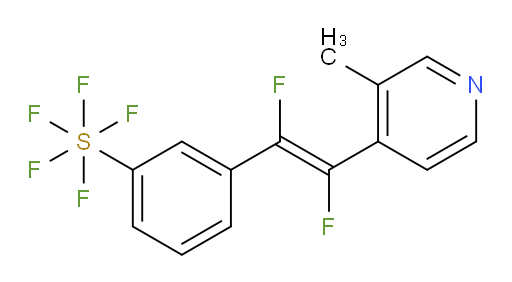 (E)-3-(1,2-difluoro-2-(3-methylpyridin-4-yl)vinyl)(pentafluoromercapto)benzene