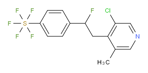 4-(2-(3-chloro-5-methylpyridin-4-yl)-1-fluoroethyl)(pentafluoromercapto)benzene