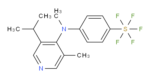 4-((3-isopropyl-5-methylpyridin-4-yl)(methyl)amino)(pentafluoromercapto)benzene