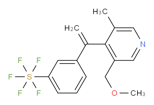 3-(1-(3-(methoxymethyl)-5-methylpyridin-4-yl)vinyl)(pentafluoromercapto)benzene
