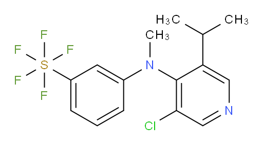 3-((3-chloro-5-isopropylpyridin-4-yl)(methyl)amino)(pentafluoromercapto)benzene
