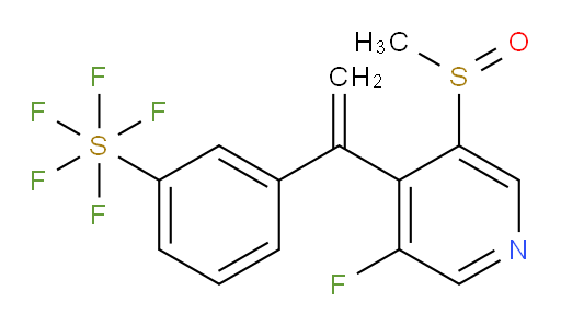 3-(1-(3-fluoro-5-(methylsulfinyl)pyridin-4-yl)vinyl)(pentafluoromercapto)benzene