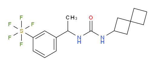 [3-[1-[[(spiro[3.3]hept-2-ylamino)carbonyl]amino]ethyl]phenyl]-sulfur pentafluoride