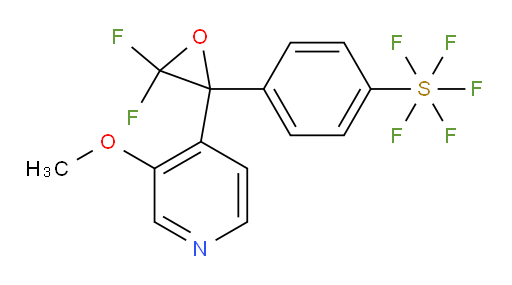 4-(3,3-difluoro-2-(3-methoxypyridin-4-yl)oxiran-2-yl)(pentafluoromercapto)benzene