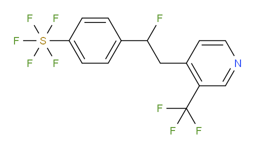 4-(1-fluoro-2-(3-(trifluoromethyl)pyridin-4-yl)ethyl)(pentafluoromercapto)benzene