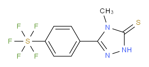 [4-(4,5-dihydro-4-methyl-5-thioxo-1H-1,2,4-triazol-3-yl)phenyl]sulfur pentafluoride
