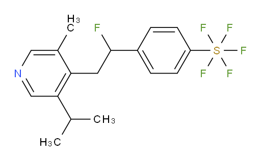 4-(1-fluoro-2-(3-isopropyl-5-methylpyridin-4-yl)ethyl)(pentafluoromercapto)benzene