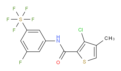 [3-[[(3-Chloro-4-methyl-2-thienyl)carbonyl]amino]-5-fluorophenyl]sulfur pentafluoride