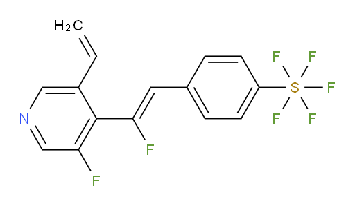 (Z)-4-(2-fluoro-2-(3-fluoro-5-vinylpyridin-4-yl)vinyl)(pentafluoromercapto)benzene