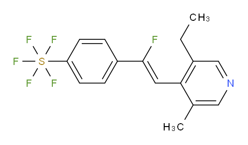 (Z)-4-(2-(3-ethyl-5-methylpyridin-4-yl)-1-fluorovinyl)(pentafluoromercapto)benzene