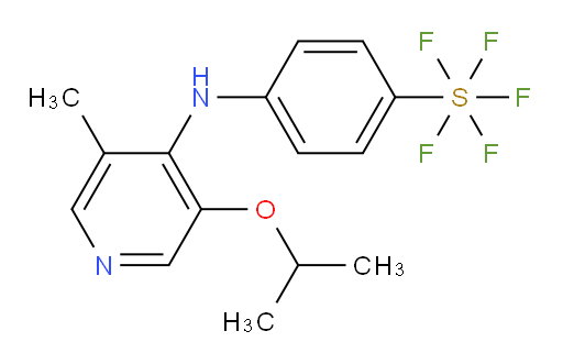 4-((3-isopropoxy-5-methylpyridin-4-yl)amino)(pentafluoromercapto)benzene