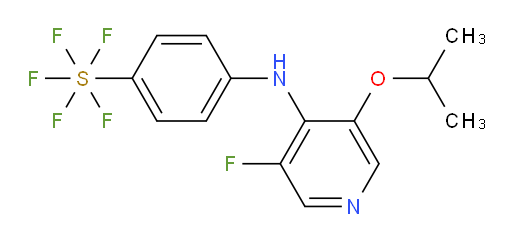 4-((3-fluoro-5-isopropoxypyridin-4-yl)amino)(pentafluoromercapto)benzene