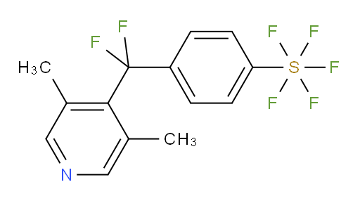 4-((3,5-dimethylpyridin-4-yl)difluoromethyl)(pentafluoromercapto)benzene