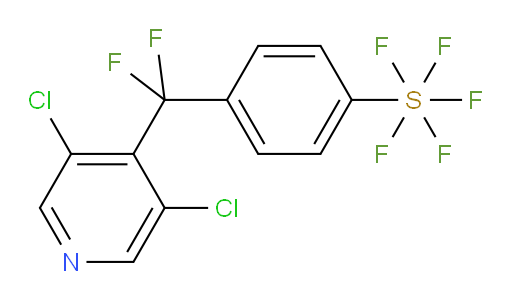 4-((3,5-dichloropyridin-4-yl)difluoromethyl)(pentafluoromercapto)benzene
