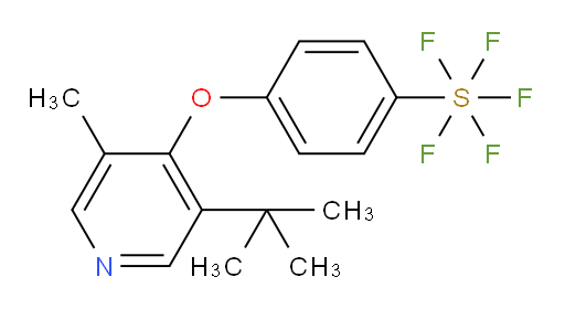 4-((3-(tert-butyl)-5-methylpyridin-4-yl)oxy)(pentafluoromercapto)benzene