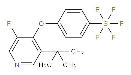 4-((3-(tert-butyl)-5-fluoropyridin-4-yl)oxy)(pentafluoromercapto)benzene