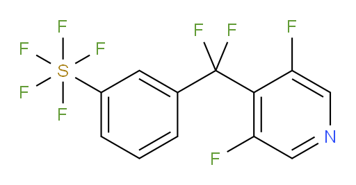 3-((3,5-difluoropyridin-4-yl)difluoromethyl)(pentafluoromercapto)benzene