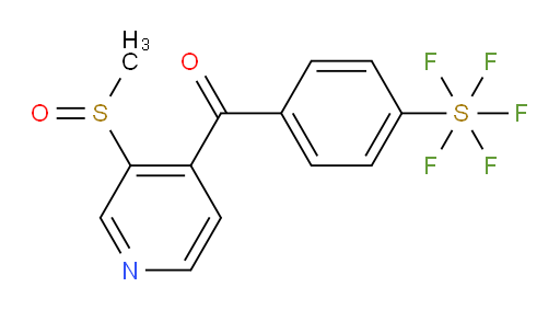 (4-(pentafluoromercapto)phenyl)(3-(methylsulfinyl)pyridin-4-yl)methanone