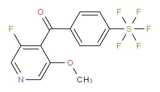 (3-fluoro-5-methoxypyridin-4-yl)(4-(pentafluoromercapto)phenyl)methanone
