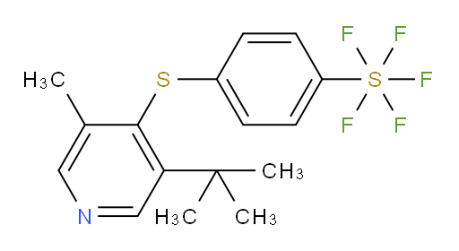 4-((3-(tert-butyl)-5-methylpyridin-4-yl)thio)(pentafluoromercapto)benzene