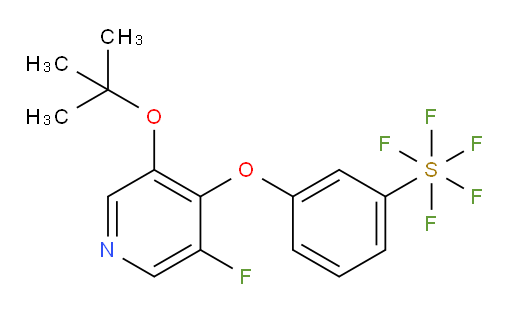 3-((3-(tert-butoxy)-5-fluoropyridin-4-yl)oxy)(pentafluoromercapto)benzene