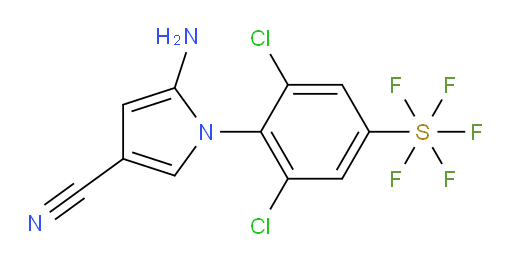 [4-(2-amino-4-cyano-1H-pyrrol-1-yl)-3,5-dichlorophenyl]sulfur pentafluoride