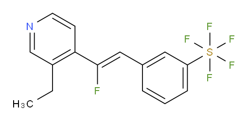 (Z)-3-(2-(3-ethylpyridin-4-yl)-2-fluorovinyl)(pentafluoromercapto)benzene