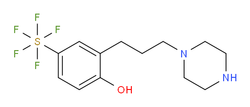 [4-hydroxy-3-[3-(1-piperazinyl)propyl]phenyl]sulfur pentafluoride