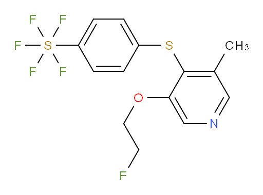 4-((3-(2-fluoroethoxy)-5-methylpyridin-4-yl)thio)(pentafluoromercapto)benzene