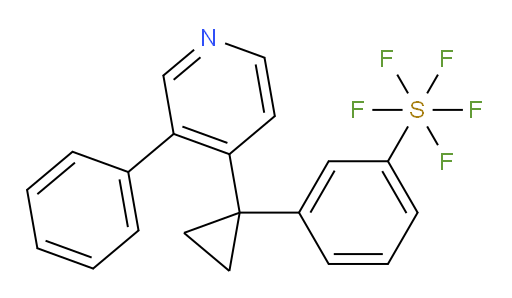 3-(1-(3-phenylpyridin-4-yl)cyclopropyl)(pentafluoromercapto)benzene