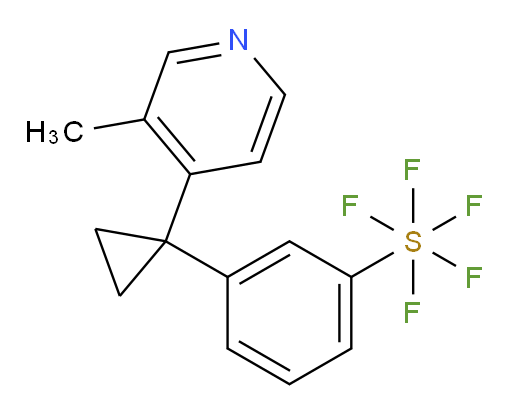 3-(1-(3-methylpyridin-4-yl)cyclopropyl)(pentafluoromercapto)benzene
