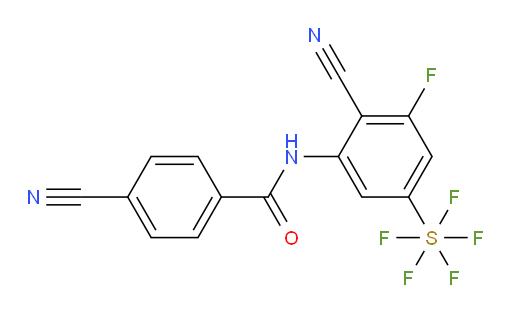 [4-Cyano-3-[(4-cyanobenzoyl)amino]-5-fluorophenyl]sulfur pentafluoride