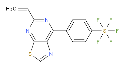 4-(5-vinylthiazolo[5,4-d]pyrimidin-7-yl)(pentafluoromercapto)benzene