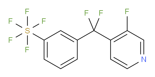 3-(difluoro(3-fluoropyridin-4-yl)methyl)(pentafluoromercapto)benzene