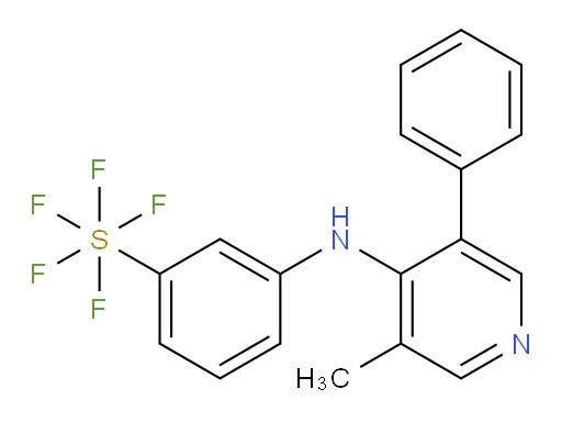 3-((3-methyl-5-phenylpyridin-4-yl)amino)(pentafluoromercapto)benzene