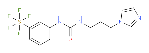 1-(3-(1H-imidazol-1-yl)propyl)-3-(3-(pentafluoromercapto)phenyl)urea