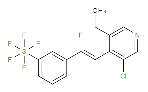 (Z)-3-(2-(3-chloro-5-ethylpyridin-4-yl)-1-fluorovinyl)(pentafluoromercapto)benzene