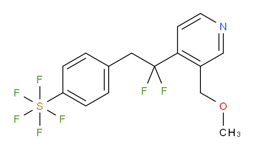 4-(2,2-difluoro-2-(3-(methoxymethyl)pyridin-4-yl)ethyl)(pentafluoromercapto)benzene