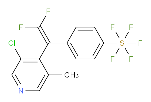 4-(1-(3-chloro-5-methylpyridin-4-yl)-2,2-difluorovinyl)(pentafluoromercapto)benzene