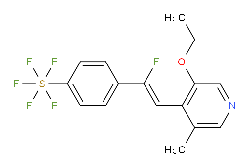 (Z)-4-(2-(3-ethoxy-5-methylpyridin-4-yl)-1-fluorovinyl)(pentafluoromercapto)benzene