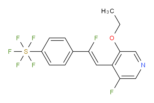 (Z)-4-(2-(3-ethoxy-5-fluoropyridin-4-yl)-1-fluorovinyl)(pentafluoromercapto)benzene