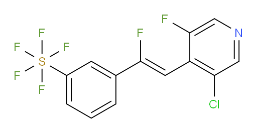 (Z)-3-(2-(3-chloro-5-fluoropyridin-4-yl)-1-fluorovinyl)(pentafluoromercapto)benzene